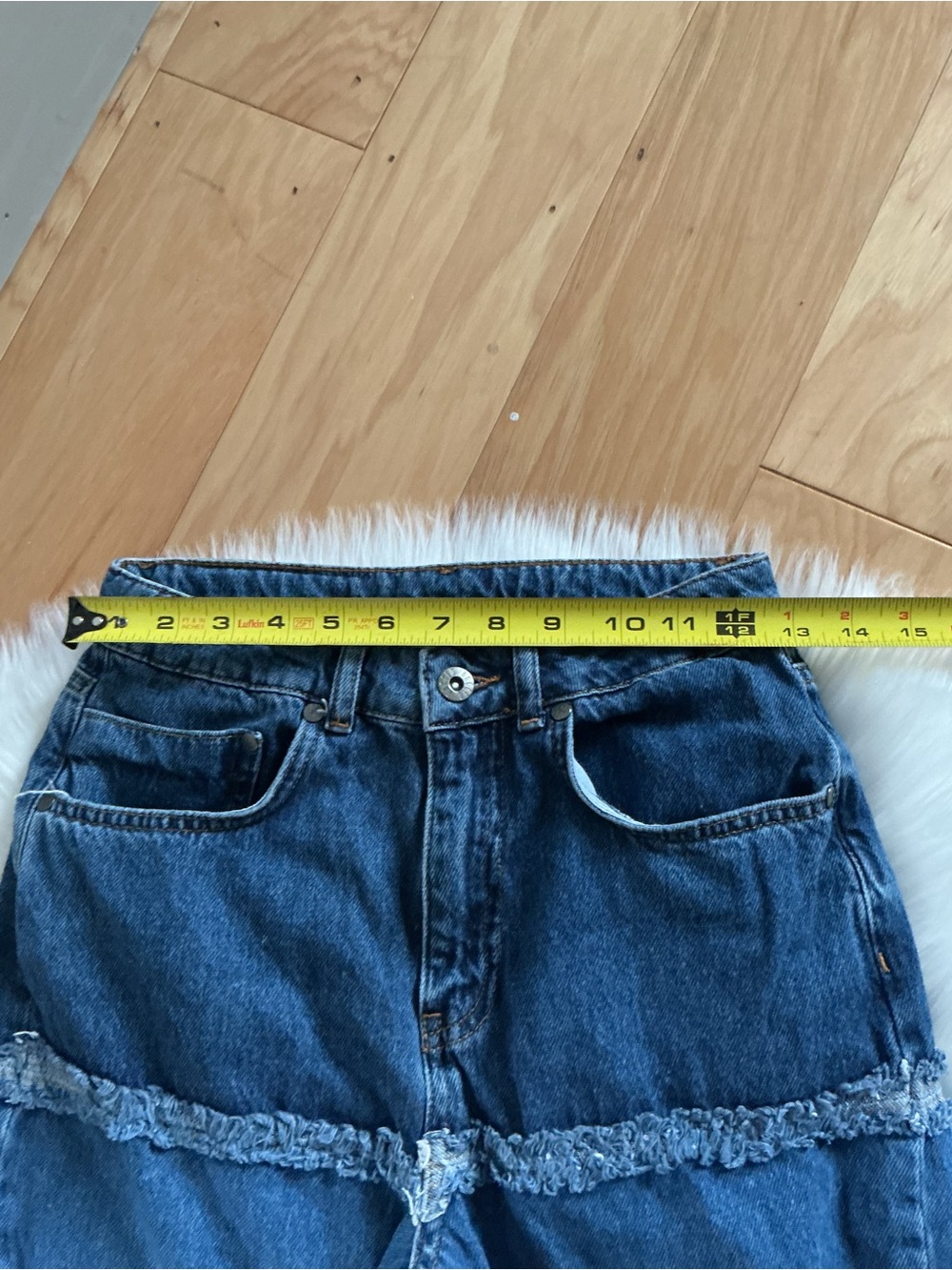 The Ragged Priest Multi-Tone Patchwork High Rise Jeans Size 26 - Picture 5 of 8